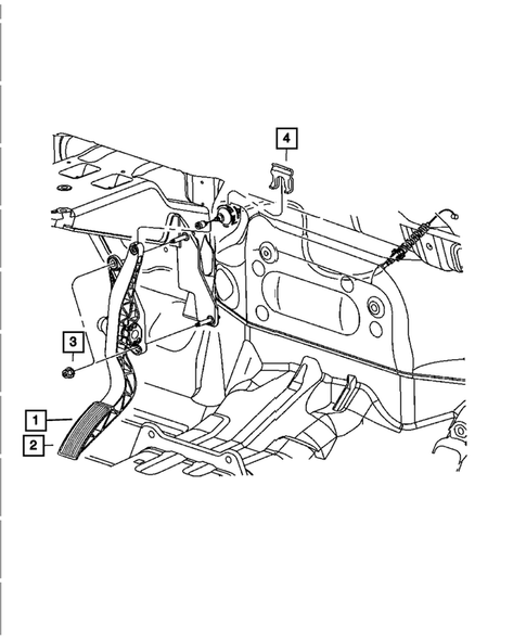 Accelerator Pedal for 2007 Dodge Durango #1
