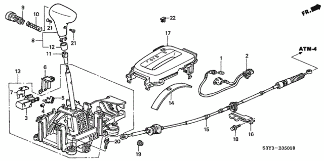 Select Lever for 2001 Honda Insight #0