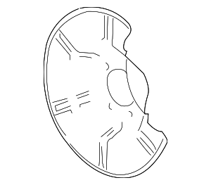 22705358 - Brakes: Backing Plate for GM Image