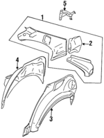 76750F4332 - : Inner Wheelhouse for Nissan Image