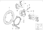 34117660448 - Brakes: Brake Pads Kit, White for BMW-Motorrad Image