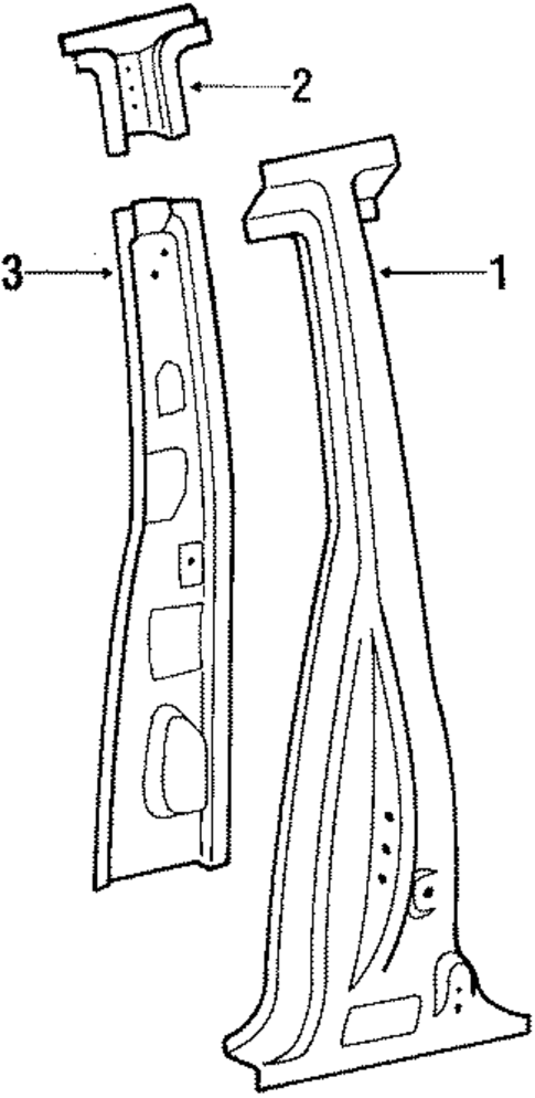Center Pillar for 1988 Toyota Cressida #0