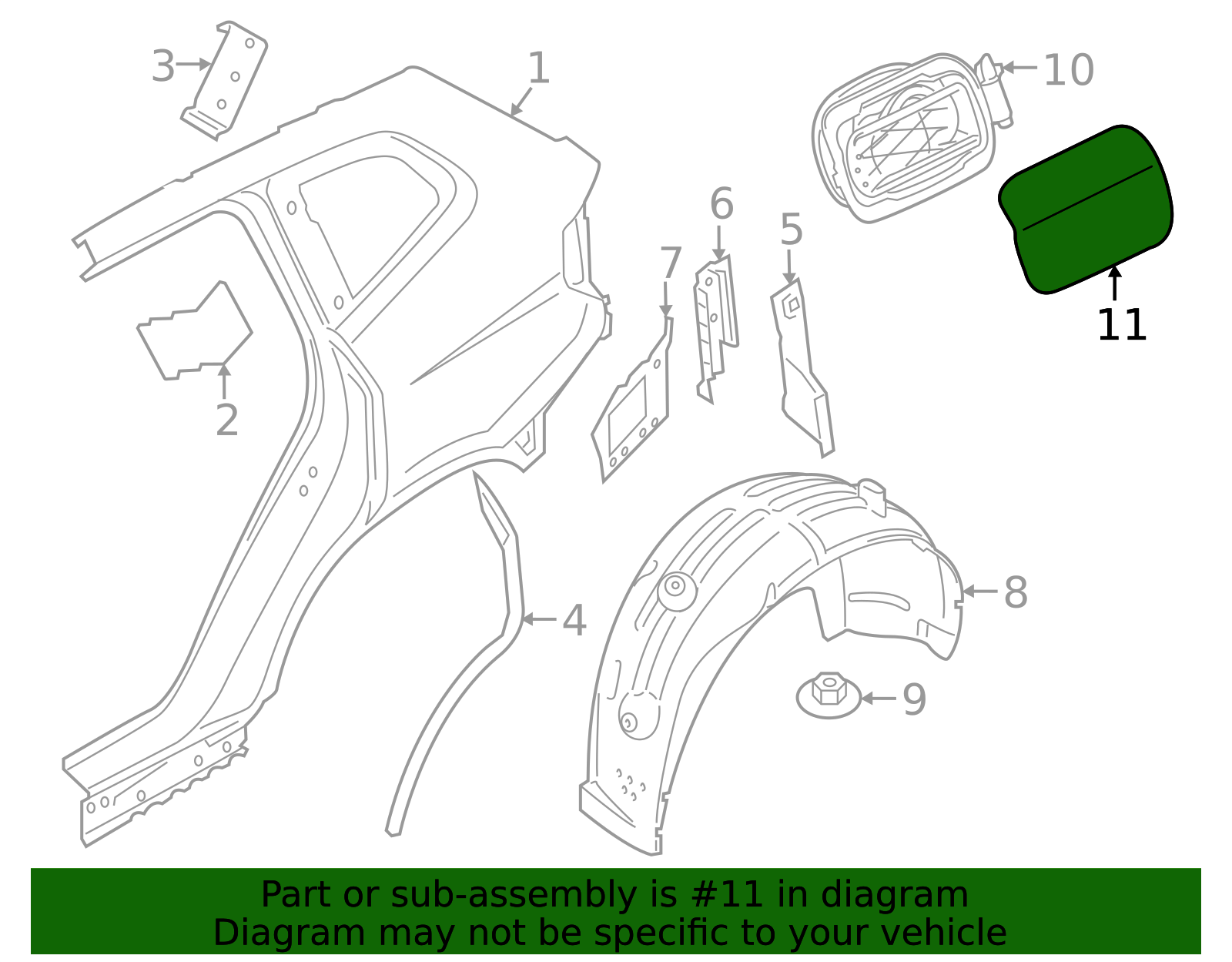 2019-2026 BMW X7 Fuel Door 51917441611 | OEM Parts Online
