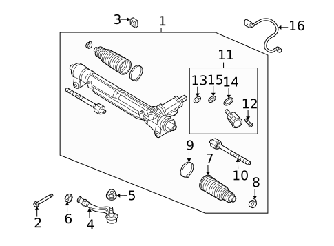 Steering Gear & Linkage for 2010 Audi A5 #0