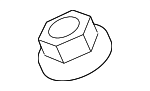 9008017184 - Body: Wiper Arm Nut for Toyota Image