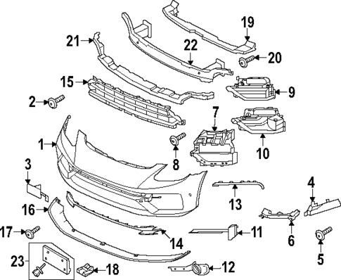 Bumper & Components - Front for 2022 Porsche Panamera #1