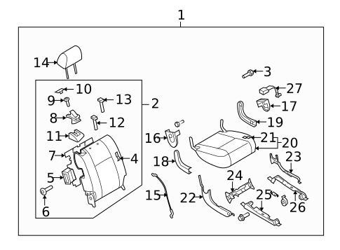 Second Row Seats for 2008 Mazda CX-9 #1