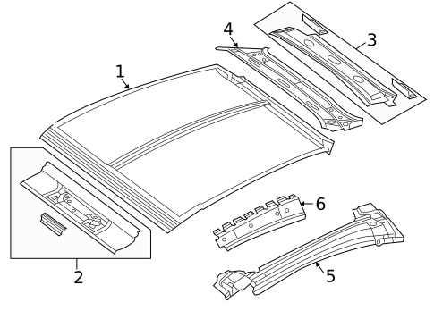 Roof & Components for 2006 Chrysler Crossfire #0