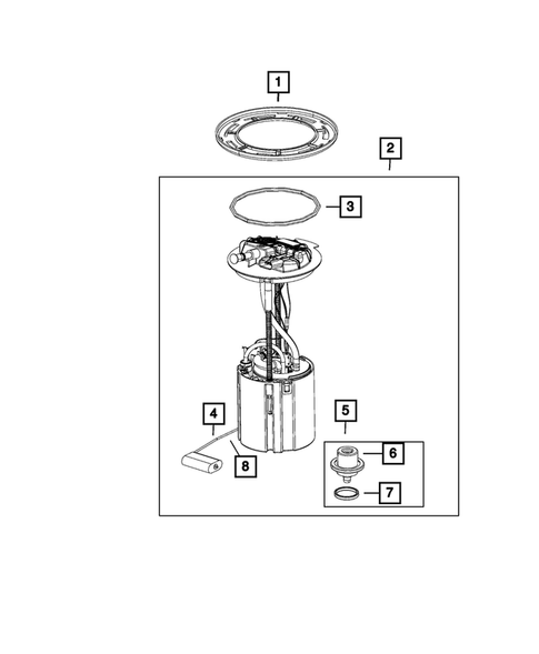 Fuel Pump and Sending Unit for 2017 Ram 1500 #2