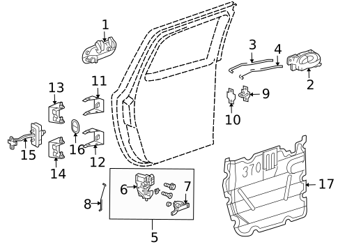 Rear Door for 2006 Isuzu Ascender #1
