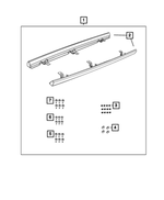 68253766AB - Mopar Accessories - Component Parts: Body Side Sill, Right for Jeep: Wrangler, Wrangler JK Image