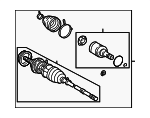 88969205 - Universals &amp; Rear Axle: Axle Assembly for Pontiac: Vibe Image