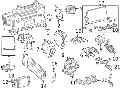 Sound System for 2020 Lexus NX300 #0