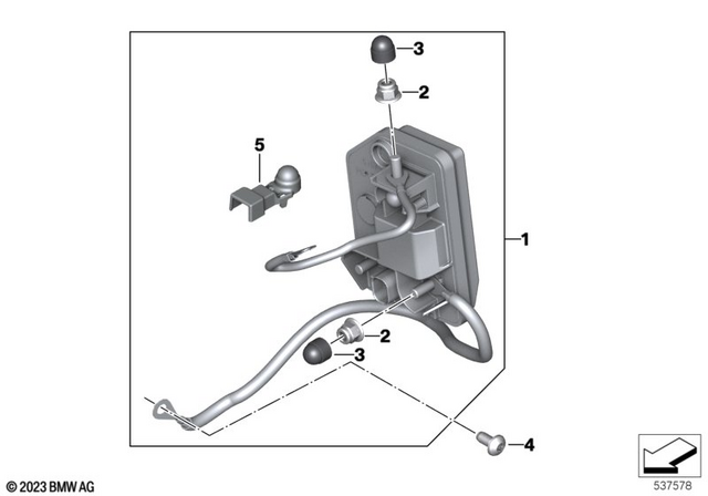 61355B5C703 - General Electrical System: Control Unit Reverser -  for BMW-Motorrad Image
