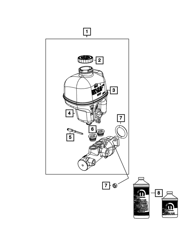 4318080MD - Brakes: Brake Fluid, Mexico for Mopar Image