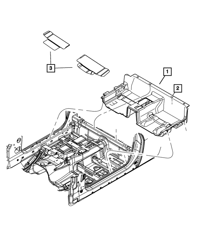 1FS531DVAB - : Floor Mat Kit for Mopar Image