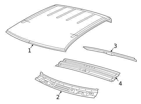 Roof & Components for 2014 Ram 1500 #1