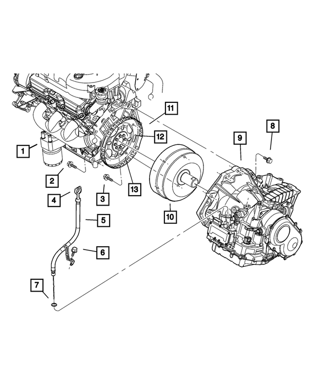 6501742 - Automatic Transaxle 4 Speed: Hex Head Screw for Mopar Image