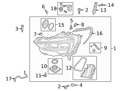 Headlamp Components for 2025 Audi Q3 #0