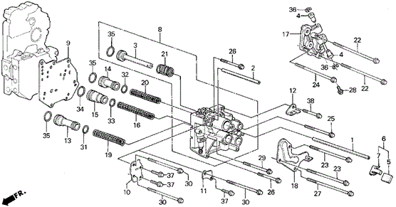 AT Servo Body (88-90) for 1990 Acura Legend #0