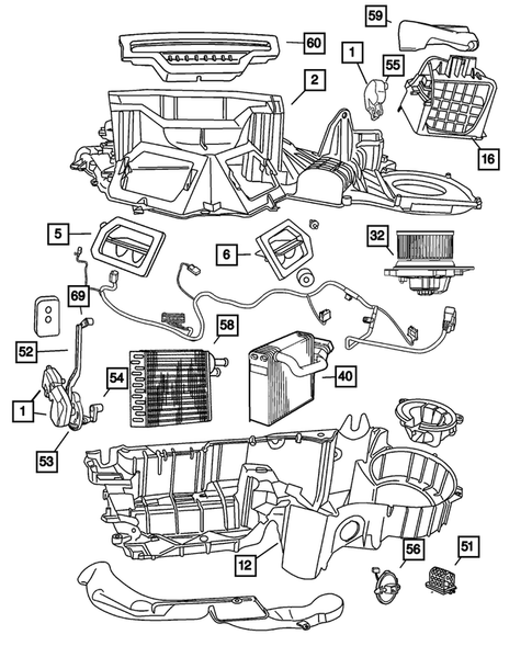 Air Conditioner and Heater Units for 2004 Dodge Dakota #0
