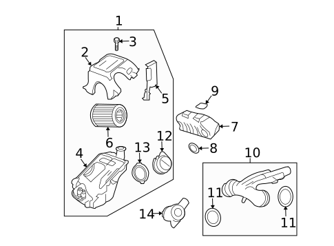 Air Intake for 2009 Chevrolet Trailblazer #0