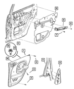 1AQ40DKAAB - : Inside Remote Control Handle, Right for Mopar Image