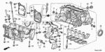 11000RTW810 - Engine: BLOCK ASSY., CYLINDER (DOT) for Honda Image