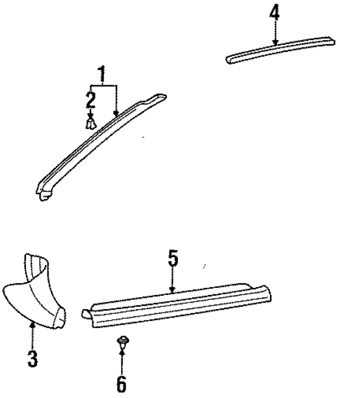 Interior Trim - Pillars for 1998 Toyota Tercel #0