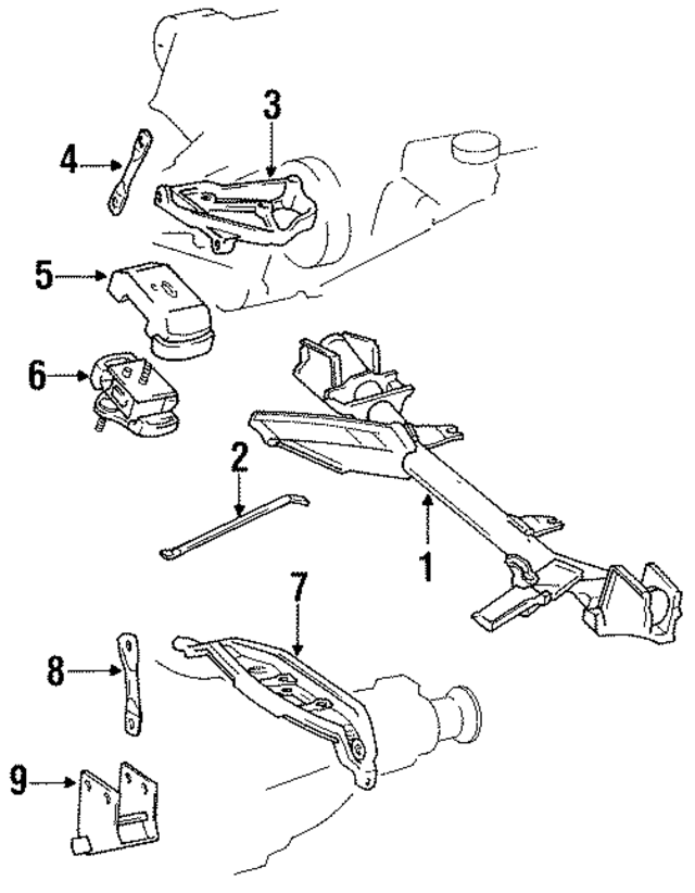 1236176042 - Engine: Front Mount for Toyota Image