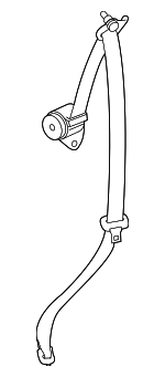 88844W021P - : Lap &amp; Shoulder Belt for Mitsubishi: Eclipse Cross Image