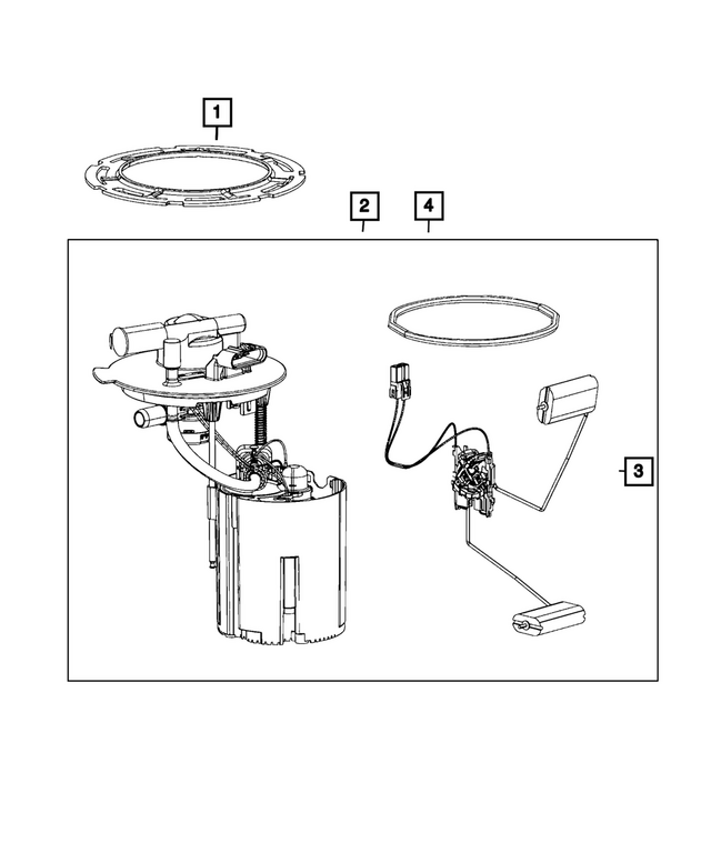 52029953AA - : Fuel Pump/level Unit Module for Mopar Image