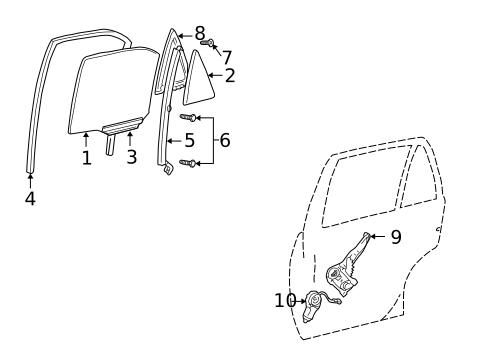 Rear Door for 2006 Toyota Camry #0
