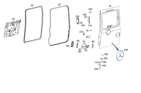Rear-End Door for 2022 Mercedes-Benz G550 #0