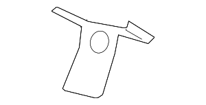 1K0611845B - Body: Bracket for Volkswagen: Beetle, CC, Eos, Golf, Golf R, GTI, Jetta, Passat, R32, Rabbit Image