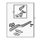 1K0803091E - Body: Side Rail Assembly for Volkswagen: Eos, Golf, Golf R, GTI, Jetta, R32, Rabbit Image