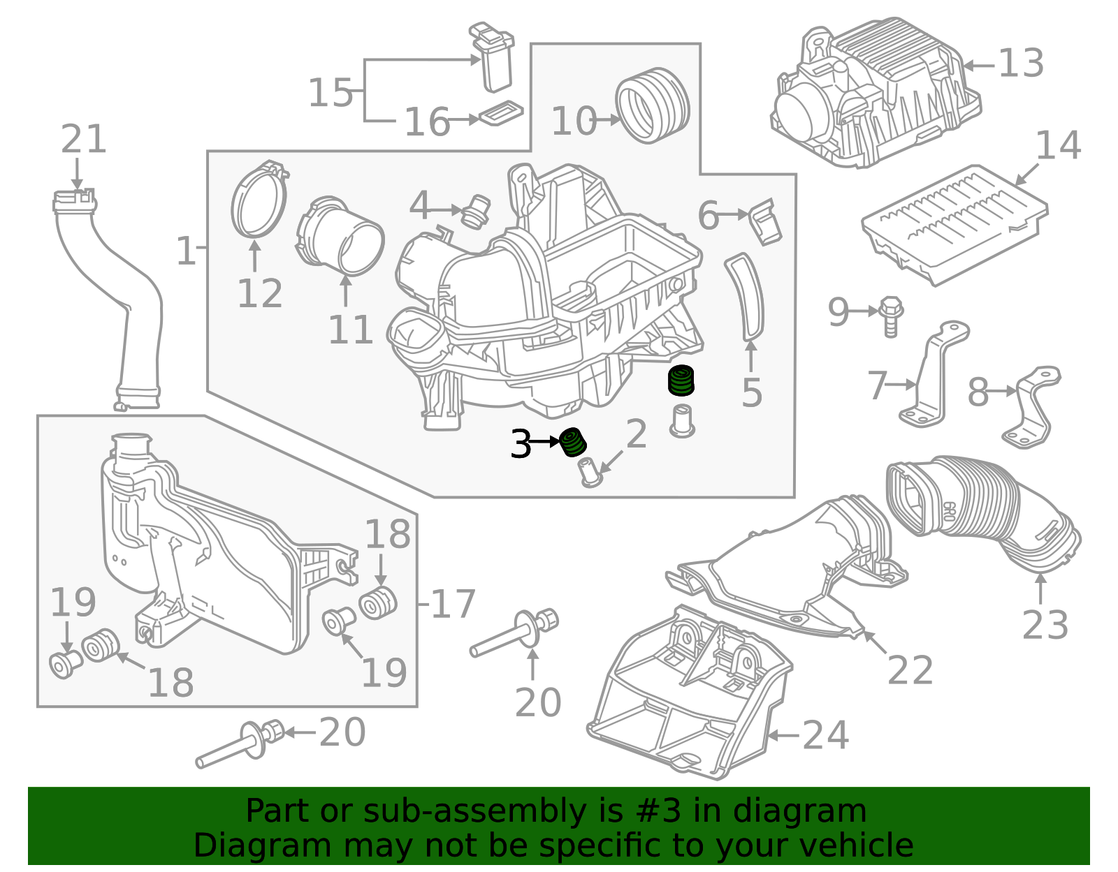 17213-RTW-000 - Air Filter Housing Grommet 2011-2020 Honda | Honda ...