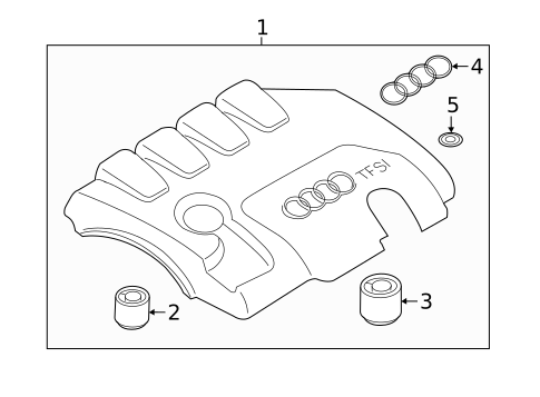 Engine Appearance Cover for 2014 Audi TT Quattro #0