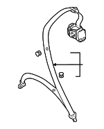 8E5857807ABV04 - Electrical: Center Seat Belt for Audi: A4, A4 Quattro, RS4, S4 Image