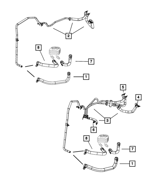 Air Conditioner and Heater Plumbing for 2010 Dodge Journey #1