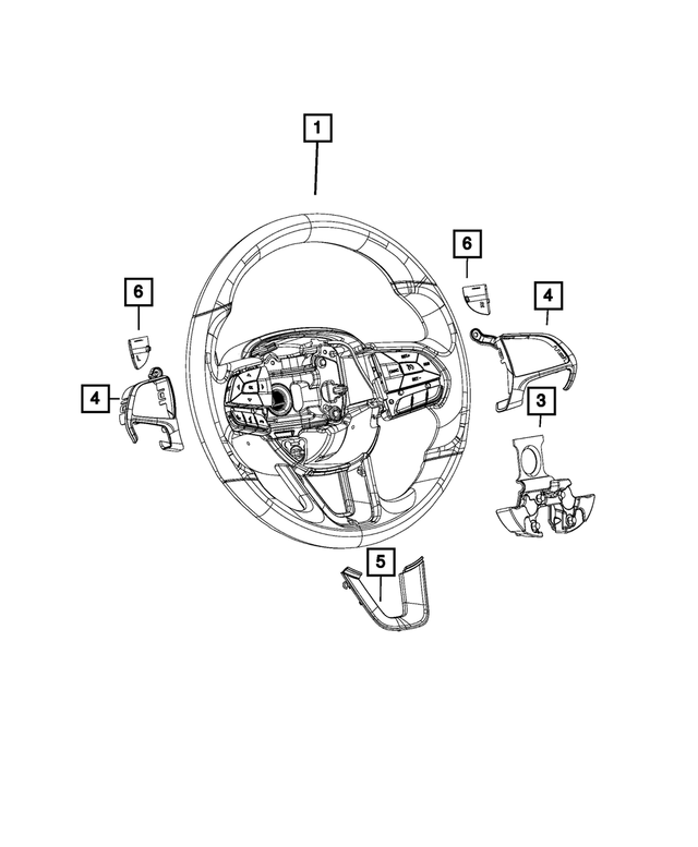 5XR482X9AA - : Steering Wheel for Mopar Image