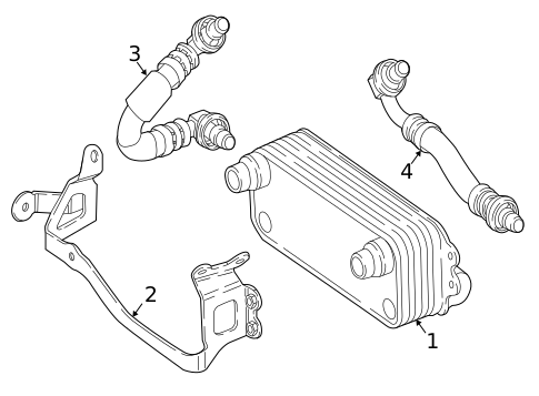 Oil Cooler for 2019 Mercedes-Benz GLC63 AMG S #0