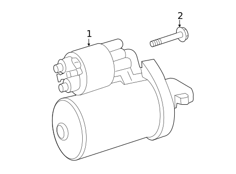 Starter for 2021 Mercedes-Benz Metris #1
