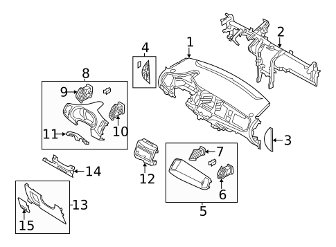 Instrument Panel for 2016 Kia Sportage #0