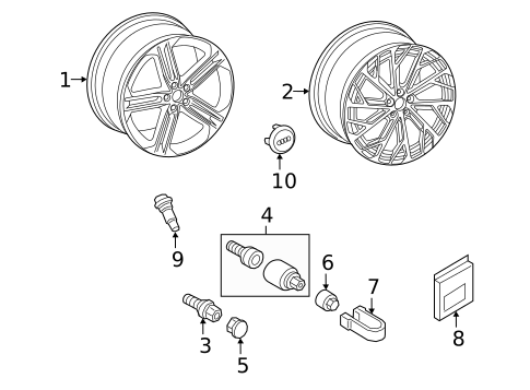 Wheel for 2025 Audi A8 Quattro #0