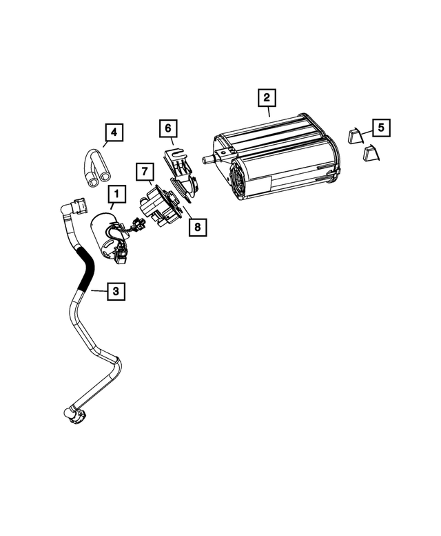 4581432AD - Emission Systems: Canister To Vent Valve Hose for Mopar Image image