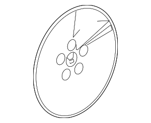 44733TR3A00 - : Wheel Cover Hub Cap, 15" for Honda Image