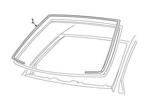 Reveal Moldings for 2004 Mercury Marauder #1
