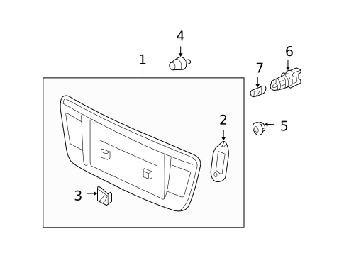 Rear Reflector for 2004 Acura TL #0