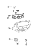 5NC87LXHAA - Air Conditioners and Heaters: Heater And A/c Control Bezel for Mopar Image